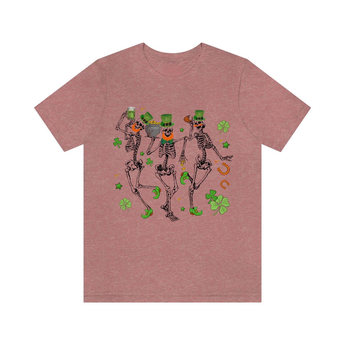 St Patricks Day Dancing Skeleton Leprechauns Shirt