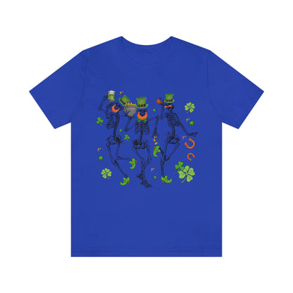 St Patricks Day Dancing Skeleton Leprechauns Shirt