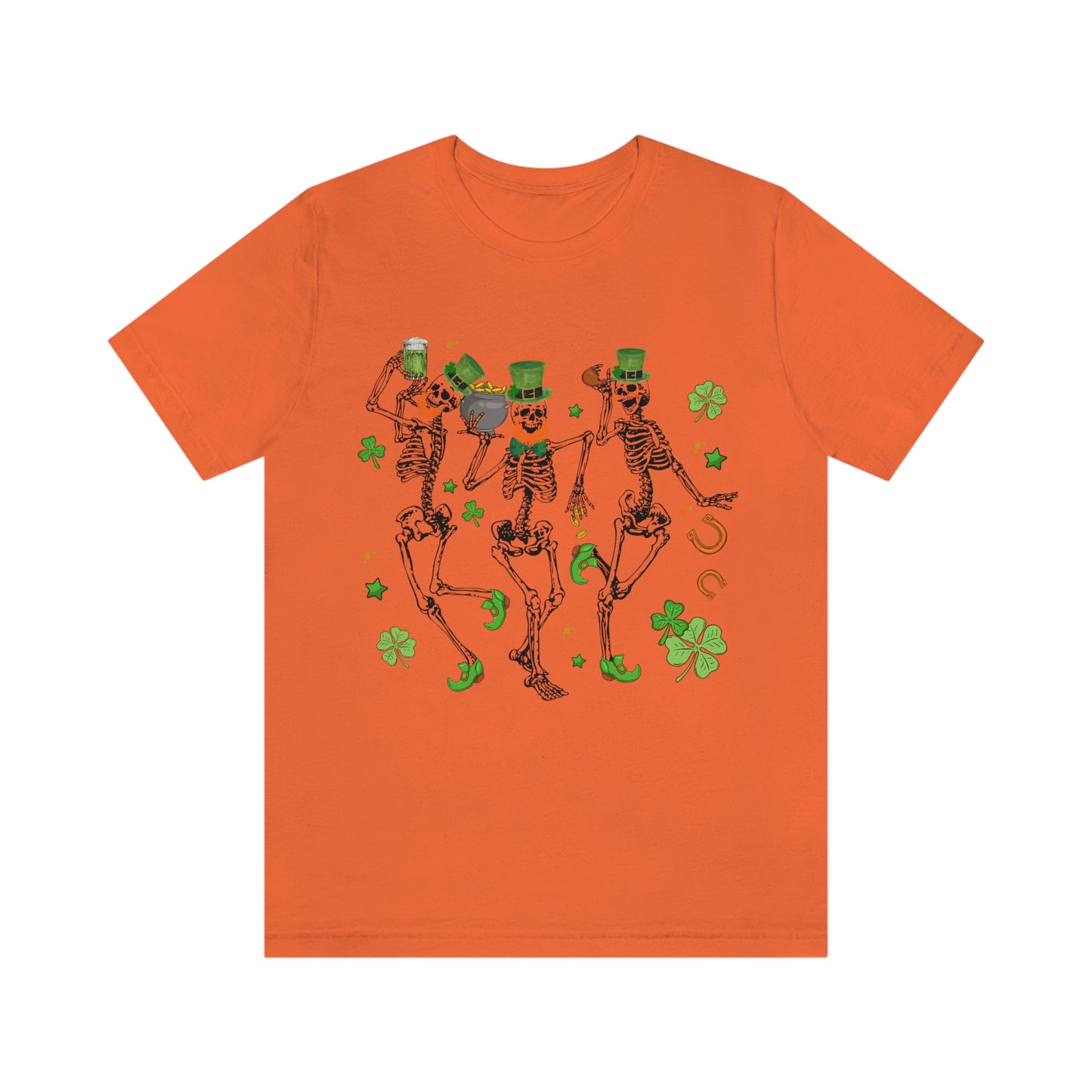 St Patricks Day Dancing Skeleton Leprechauns Shirt