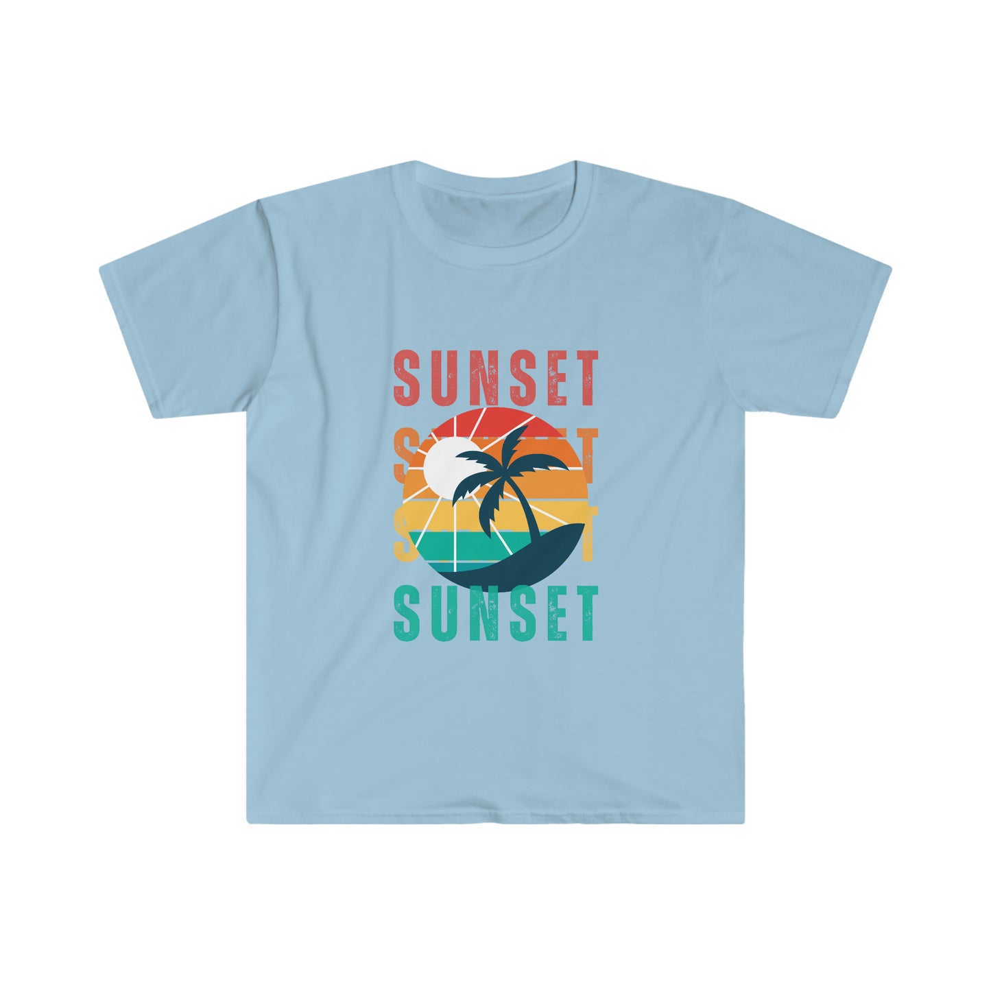 Retro Sunset Silhouette T-shirt