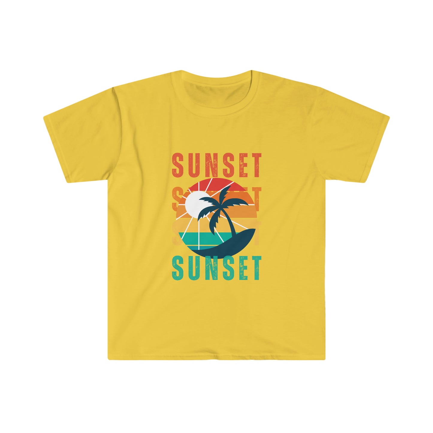 Retro Sunset Silhouette T-shirt