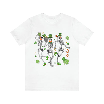 St Patricks Day Dancing Skeleton Leprechauns Shirt