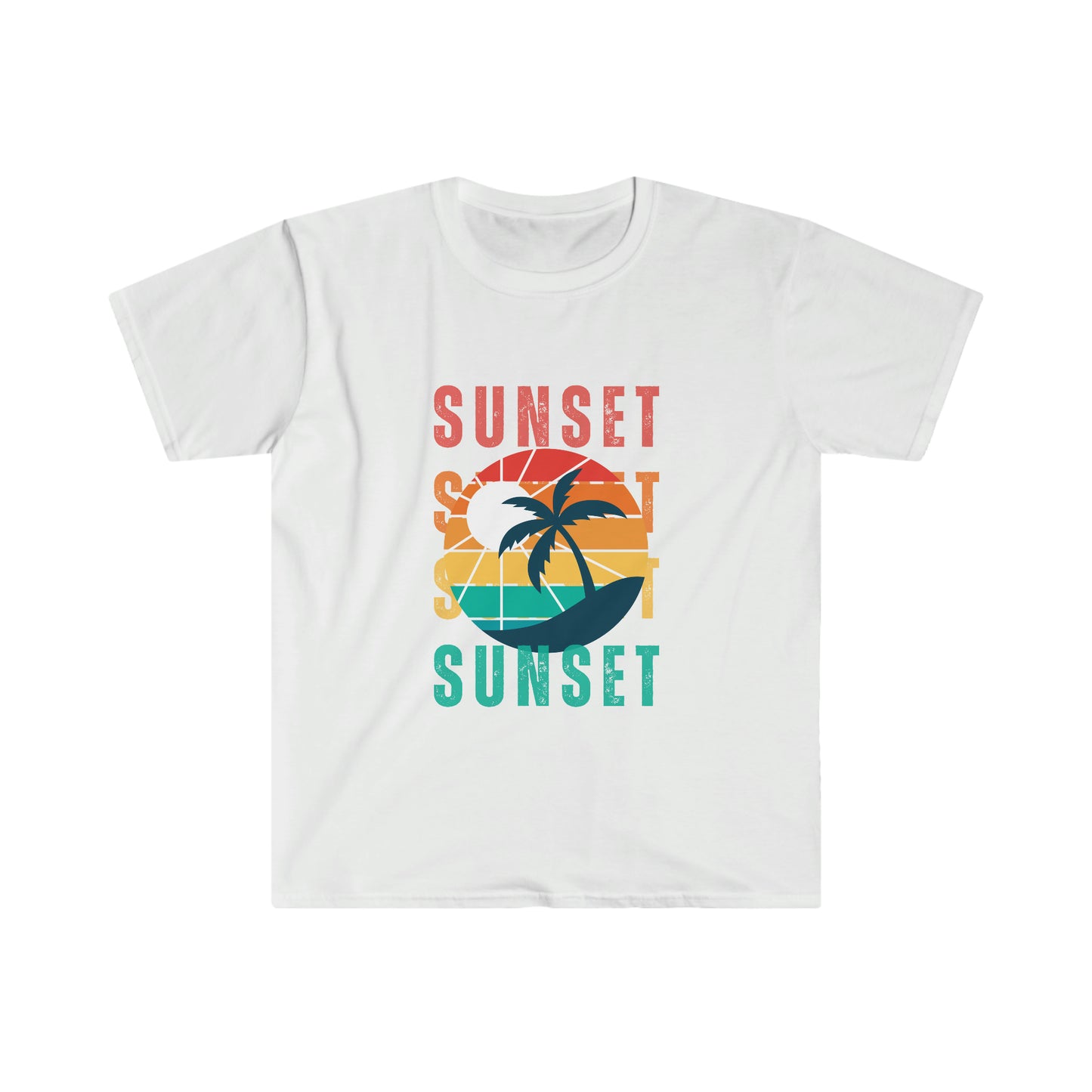 Retro Sunset Silhouette T-shirt