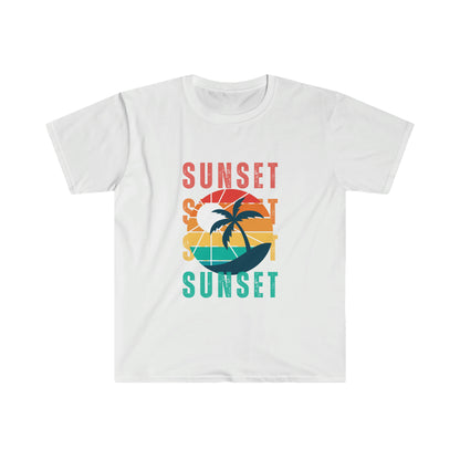 Retro Sunset Silhouette T-shirt