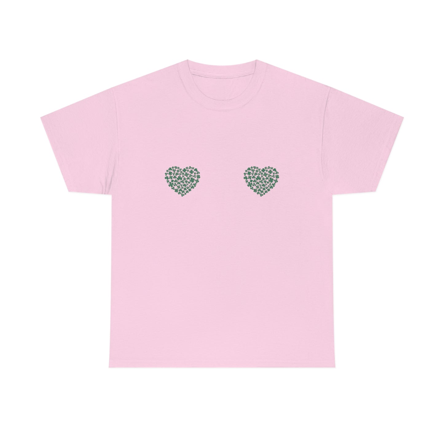 St. Patricks Day Shamrock Hearts Boobs Shirt