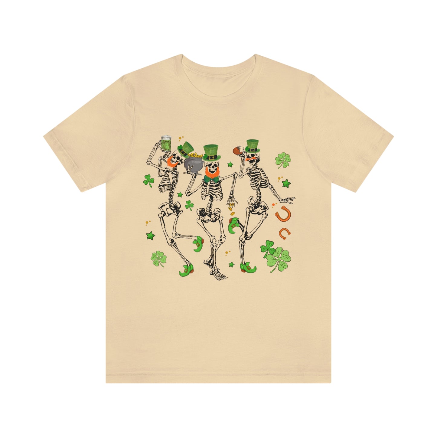 St Patricks Day Dancing Skeleton Leprechauns Shirt