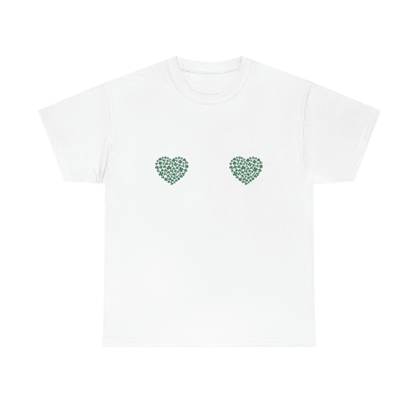 St. Patricks Day Shamrock Hearts Boobs Shirt