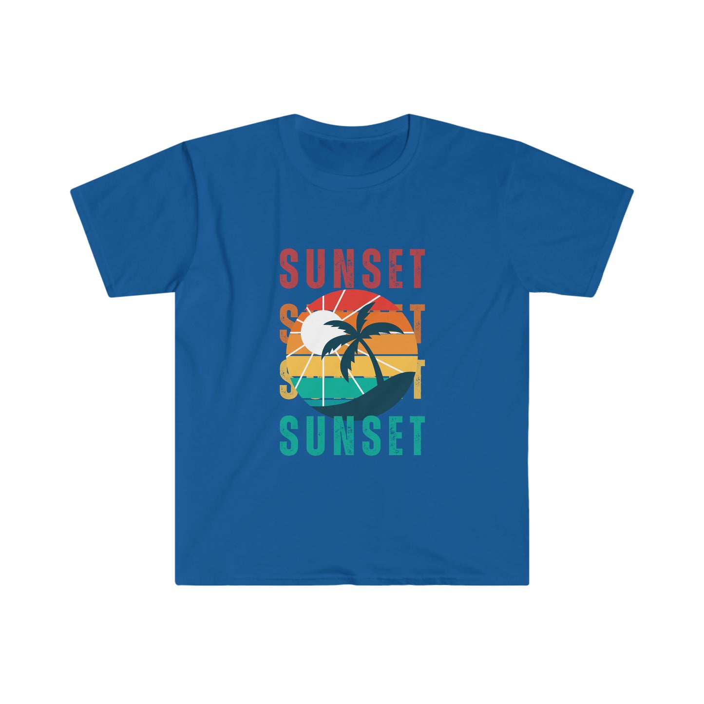 Retro Sunset Silhouette T-shirt