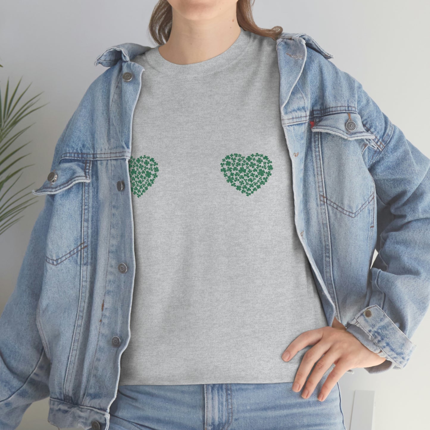 St. Patricks Day Shamrock Hearts Boobs Shirt