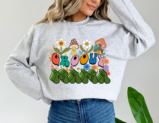 Groovy Mama Sweatshirt for Mothers Day Gift for Mom