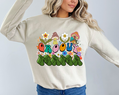 Groovy Mama Sweatshirt for Mothers Day Gift for Mom