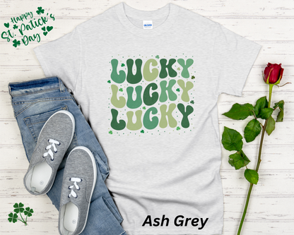 Lucky Lucky Lucky Retro Shirt for St. Patrick's Day