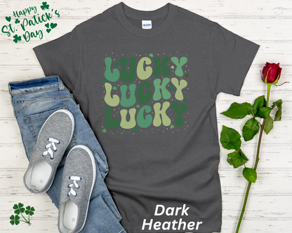 Lucky Lucky Lucky Retro Shirt for St. Patrick's Day