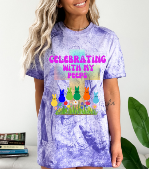 Celebrating With My Peeps Easter Shirt