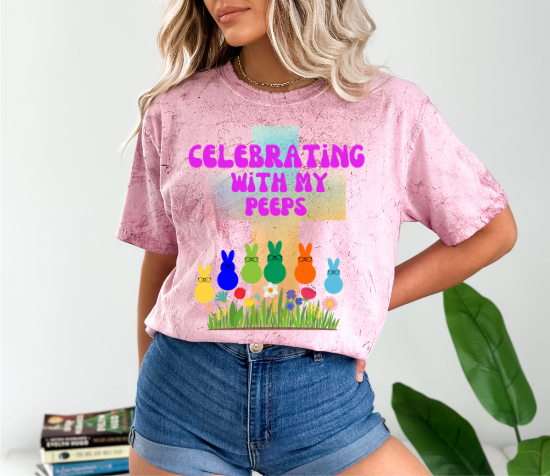 Celebrating With My Peeps Easter Shirt