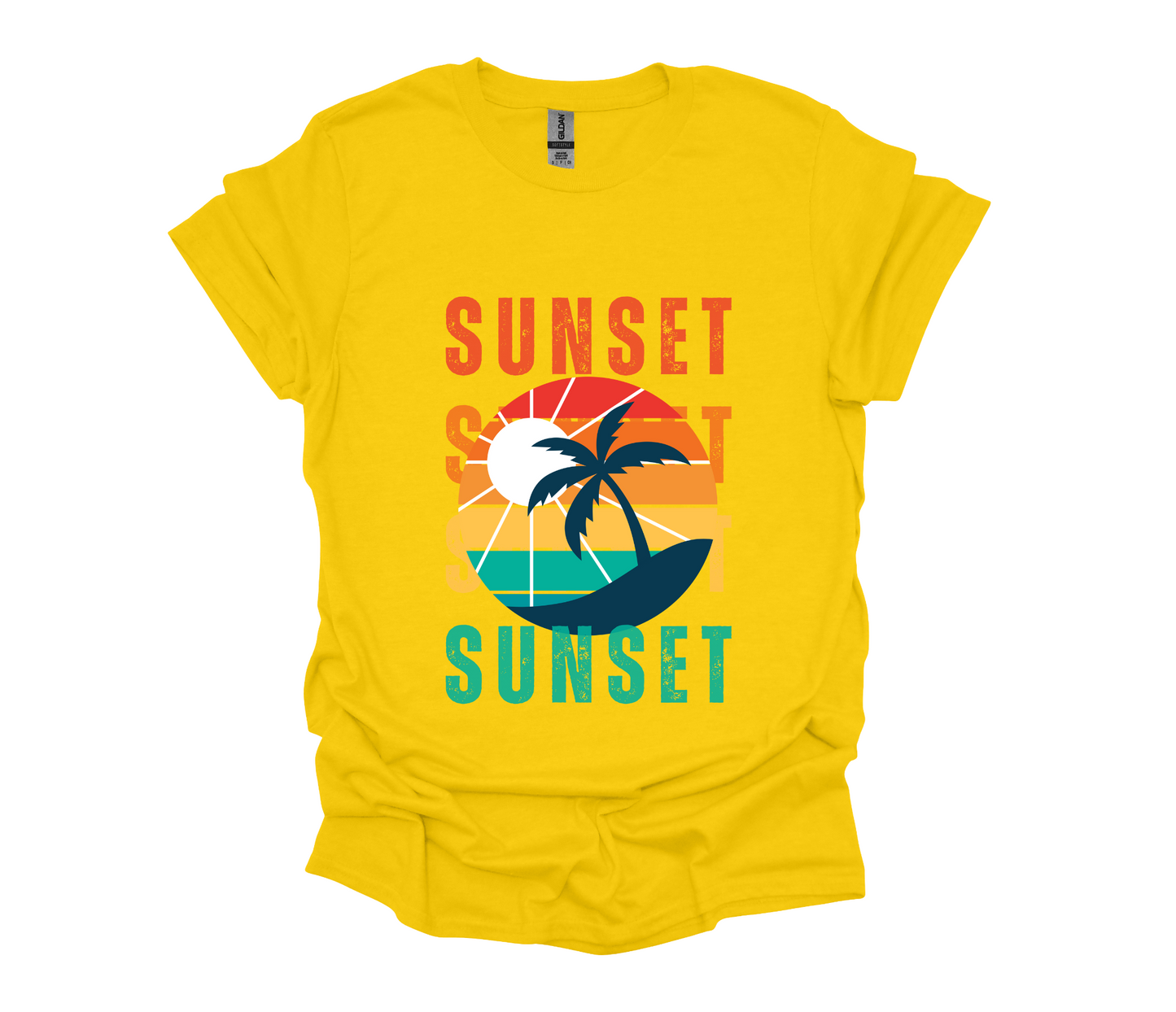 Retro Sunset Silhouette T-shirt