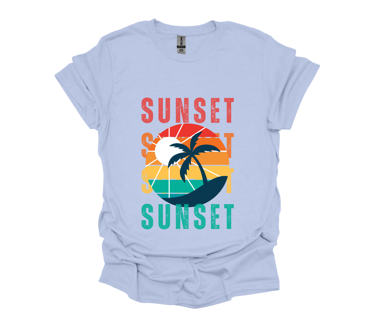 Retro Sunset Silhouette T-shirt