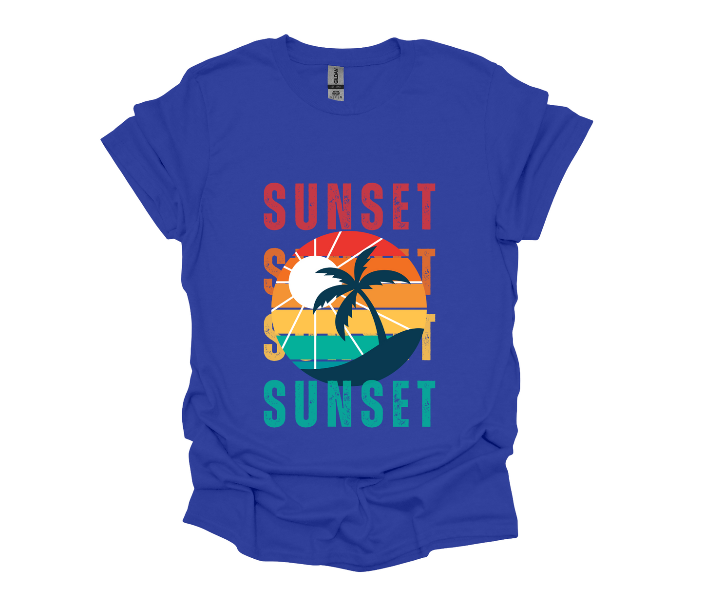 Retro Sunset Silhouette T-shirt