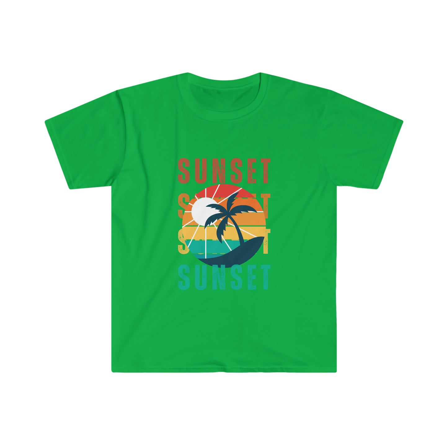 Retro Sunset Silhouette T-shirt