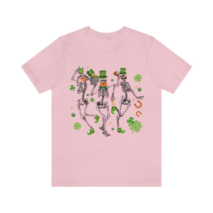 St Patricks Day Dancing Skeleton Leprechauns Shirt