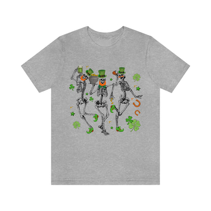 St Patricks Day Dancing Skeleton Leprechauns Shirt