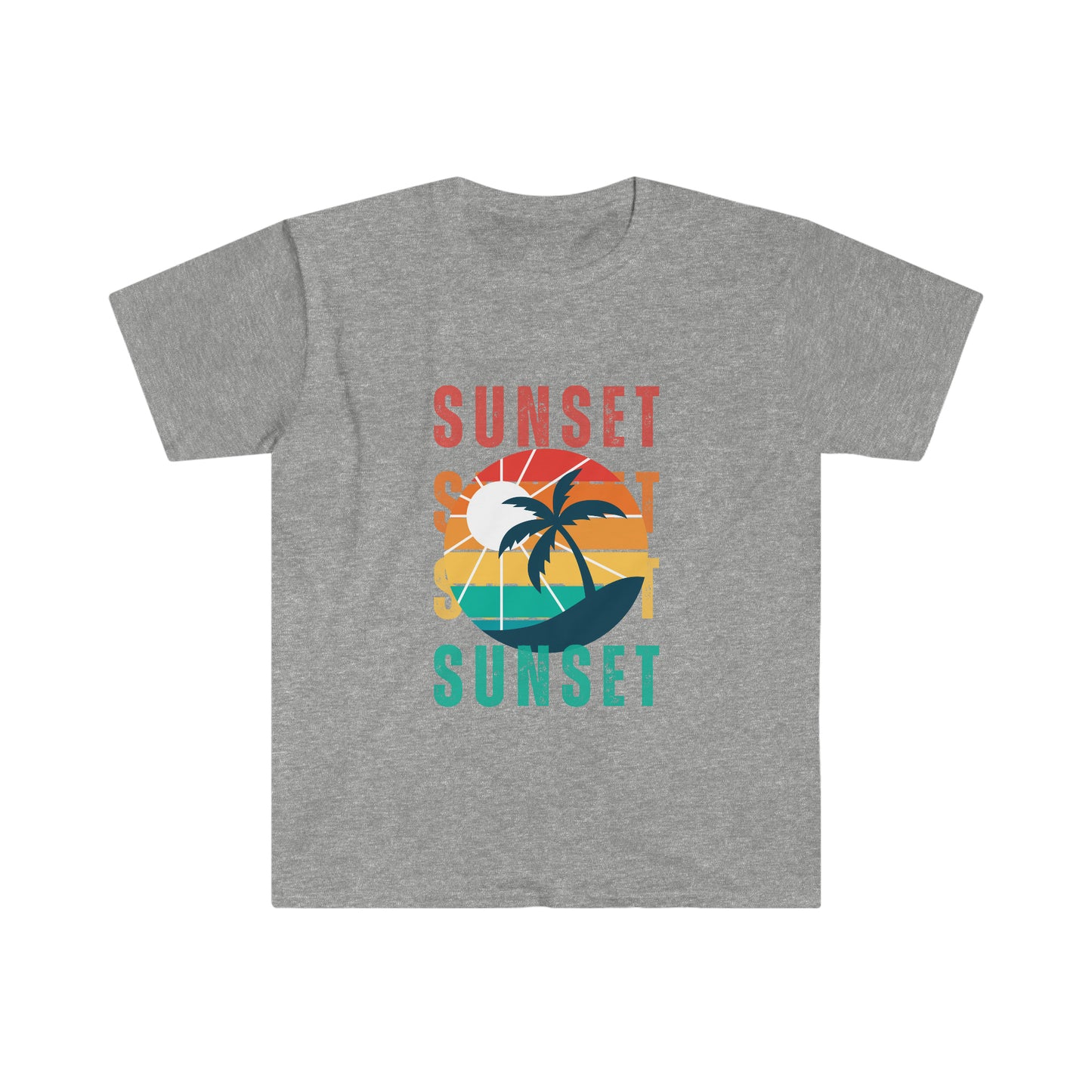 Retro Sunset Silhouette T-shirt