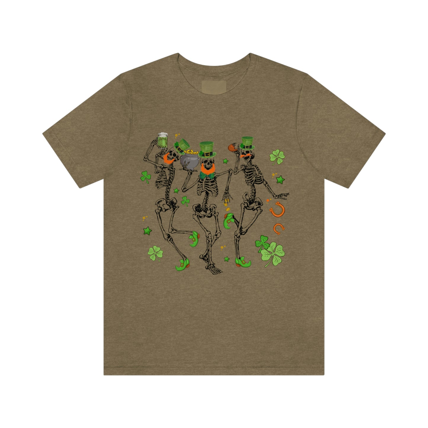 St Patricks Day Dancing Skeleton Leprechauns Shirt