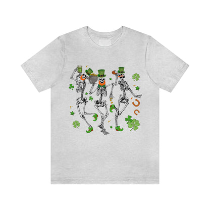 St Patricks Day Dancing Skeleton Leprechauns Shirt