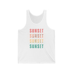 Retro Sunset Tank Top Retro Sunset Silhouette Tank Top Vintage Sunset Retro Tank Top 70s Inspired Shirt Vintage Sunset Tee Retro Sunset Tank