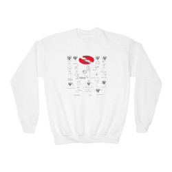 Scuba Hand Signals Youth Crewneck Sweatshirt Scuba Diver Gift