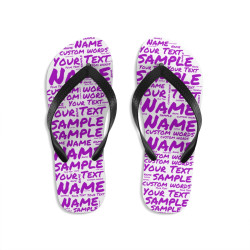 Personalized Custom Printed Flip Flops Personalized FlipFlops Custom Flip-Flops Custom Designed All Over Print Personalized Custom Sandals