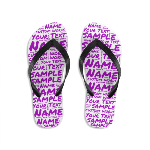 Personalized Custom Printed Flip Flops Personalized FlipFlops Custom Flip-Flops Custom Designed All Over Print Personalized Custom Sandals