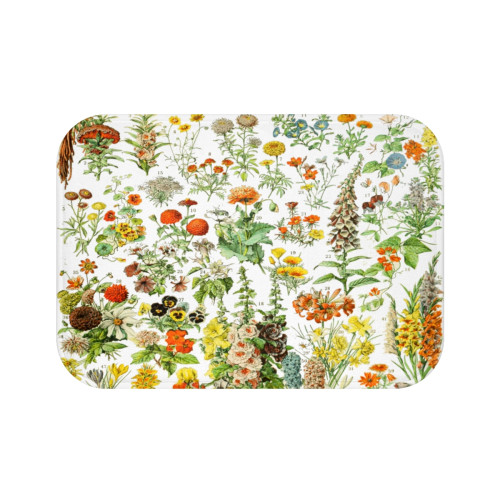 Adolphe Millot - Bath Mat (FLEURS)