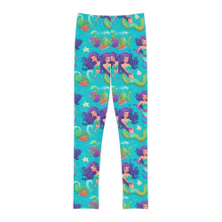 Mermaid - Youth Full-Length Leggings (AOP) (CARTOON MERMAID)