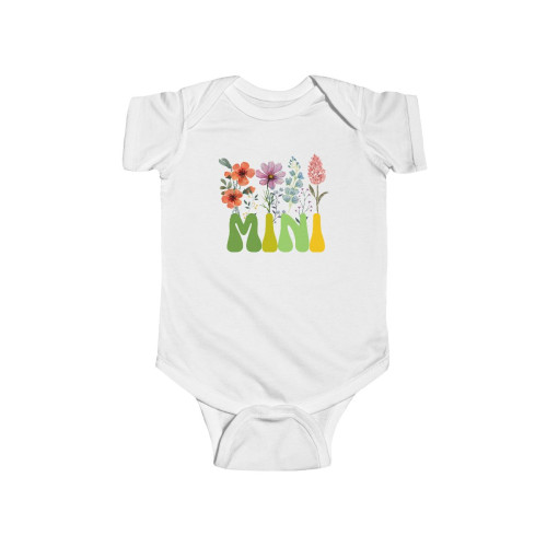 Mom Matching - Infant Fine Jersey Bodysuit (MINI FLOWERS ABOVE)